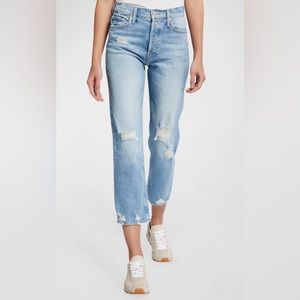Mother The Tomcat High-rise Distressed Jeans